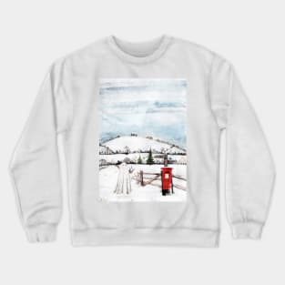 Snow Post On Sundays Crewneck Sweatshirt